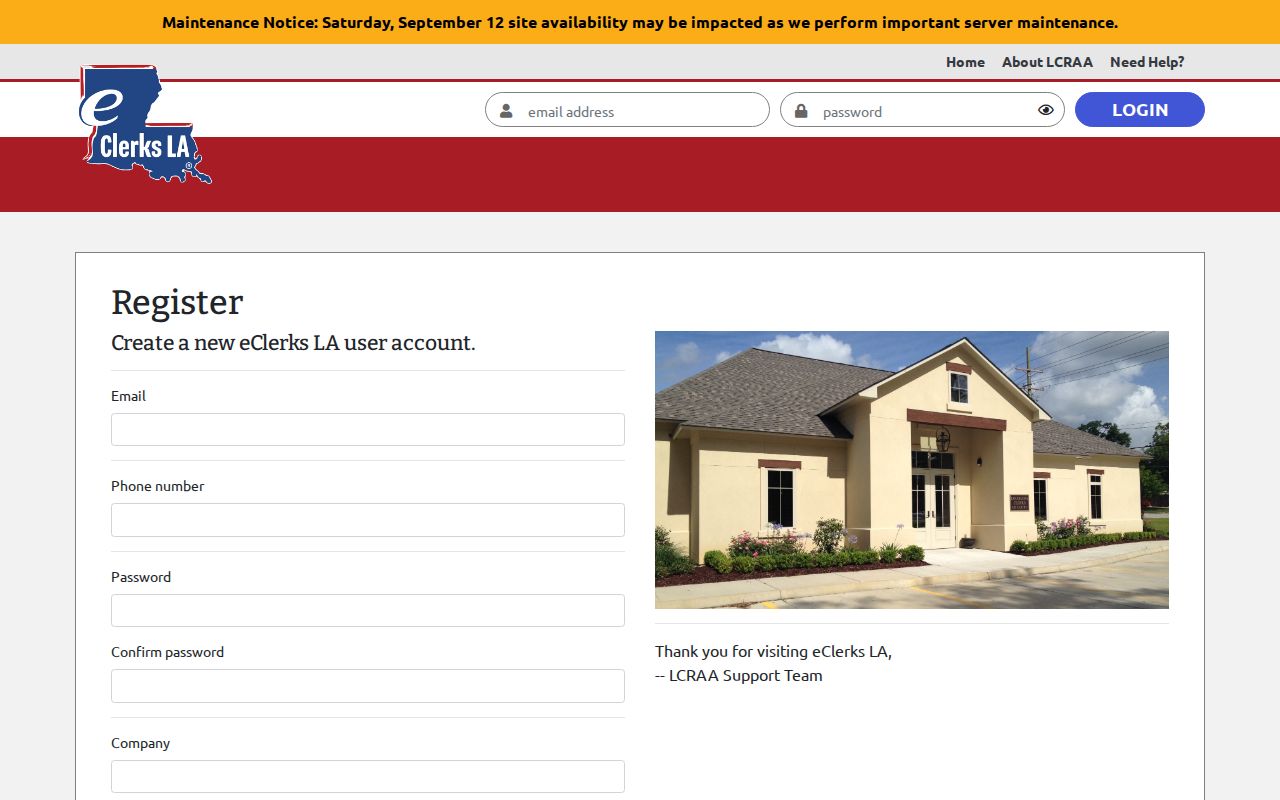 eClerks account fields shown for Morehouse Parish warrant records research