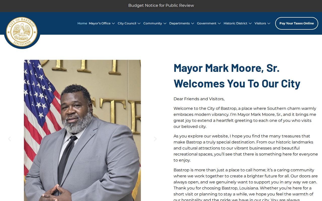 Bastrop City Hall address and hours reviewed for Morehouse Parish municipal court warrant records