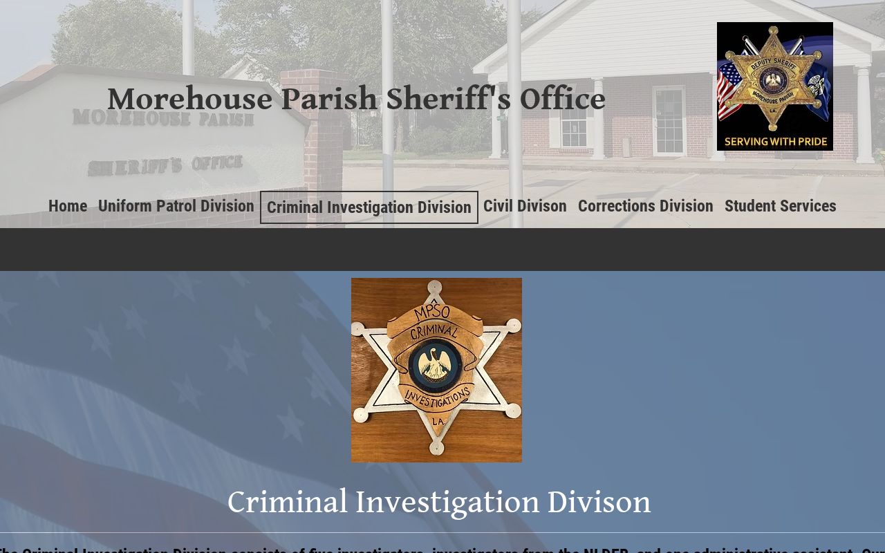 Criminal investigation division function reviewed for Morehouse Parish arrest warrant process